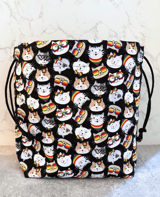 Over the Rainbow Bridge Drawstring Bag