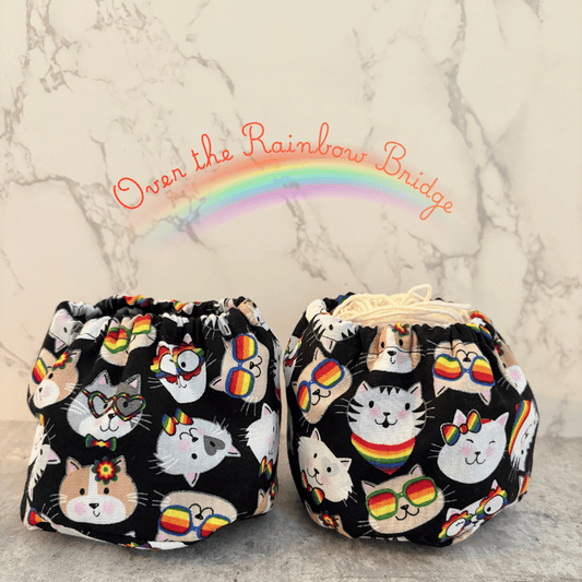 Over the Rainbow Bridge Cake Coozie