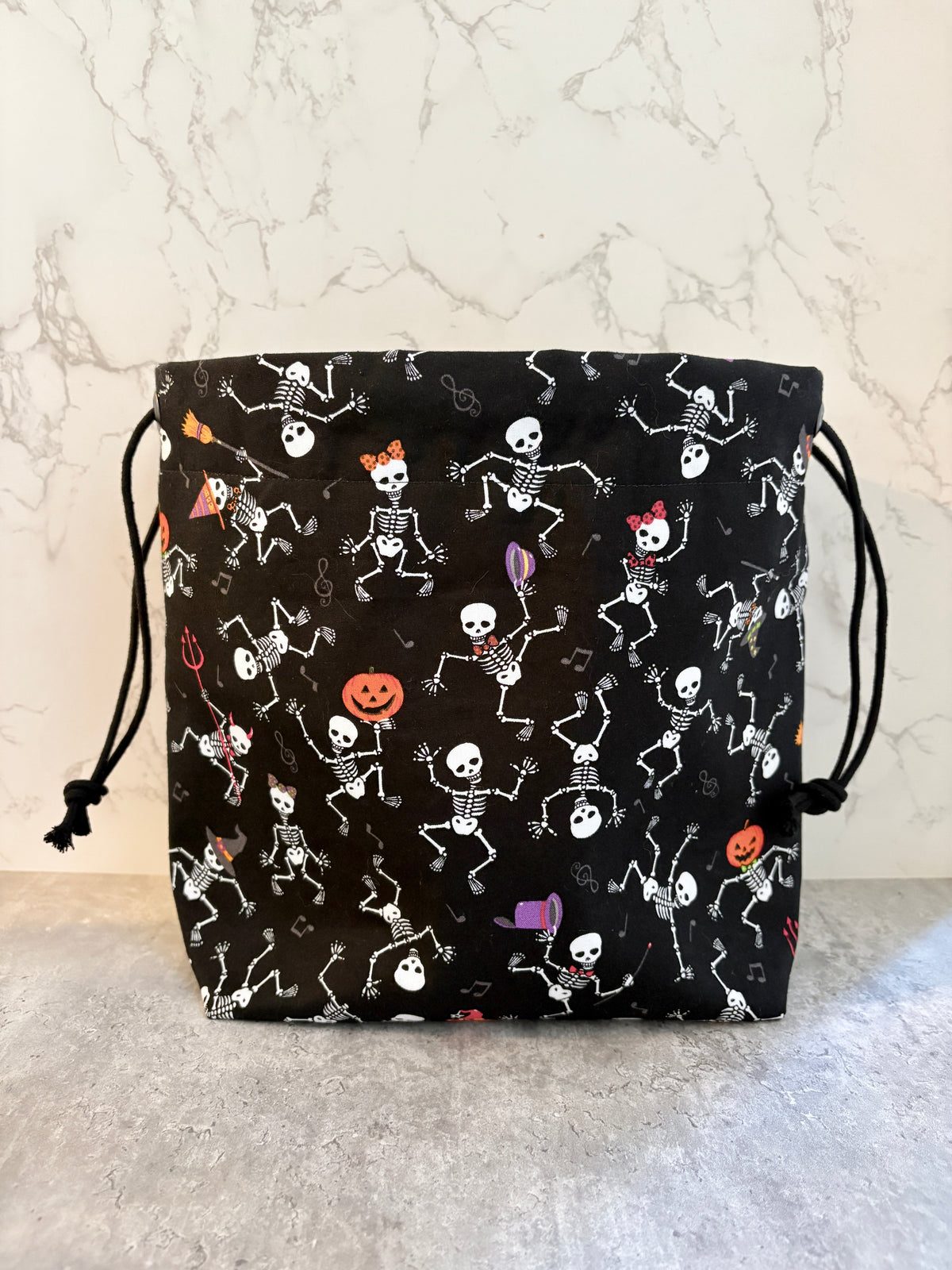 Dancing Bones Drawstring Bag