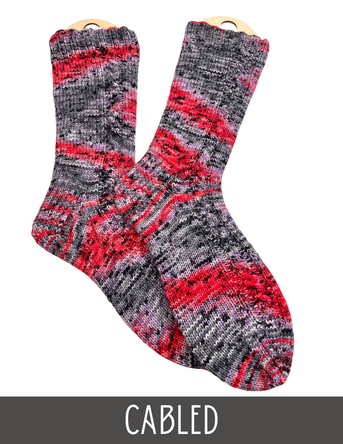 Cabled Sock Knitting Pattern